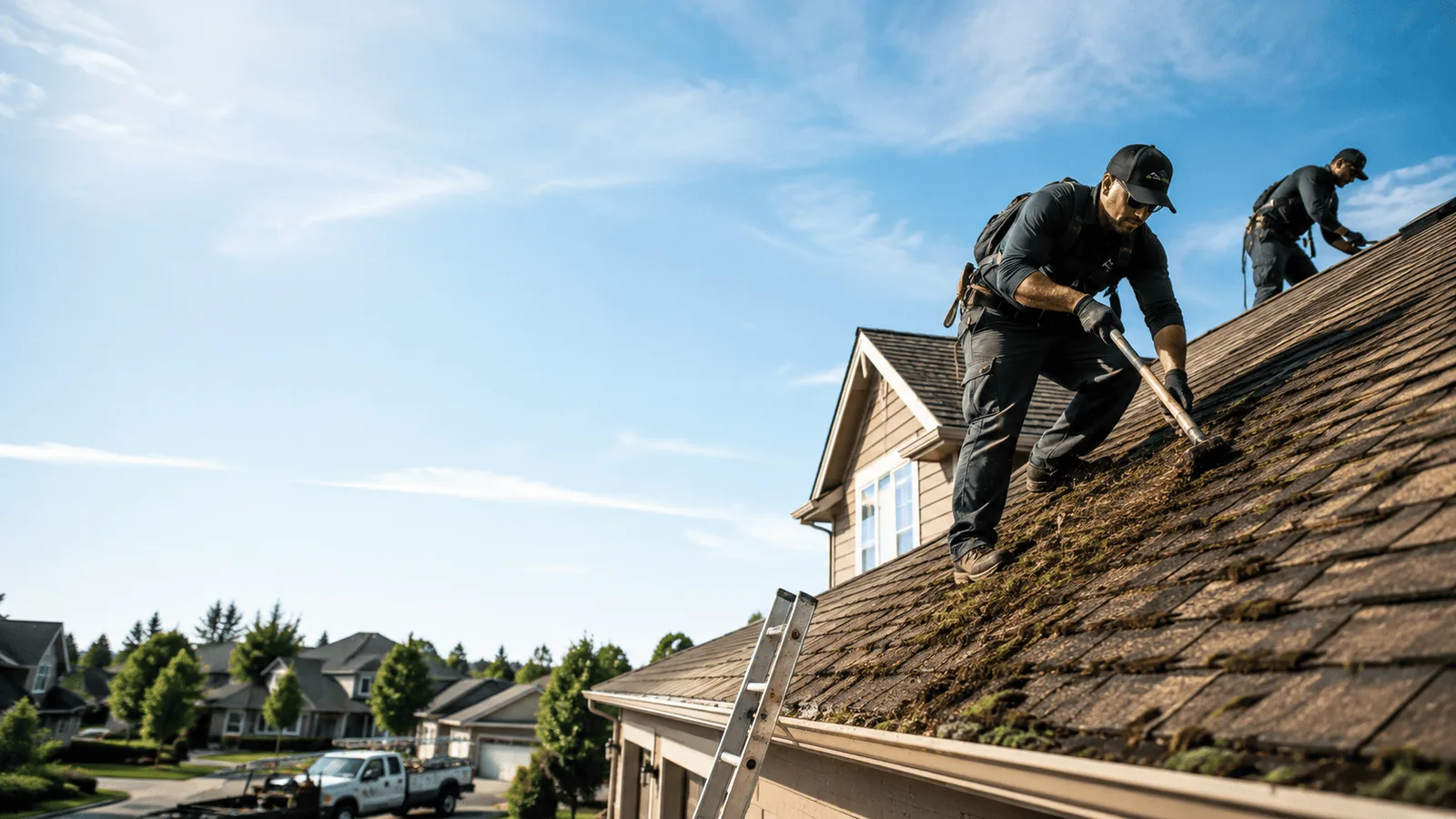 Roof Moss Removal in Clarklake, MI near me